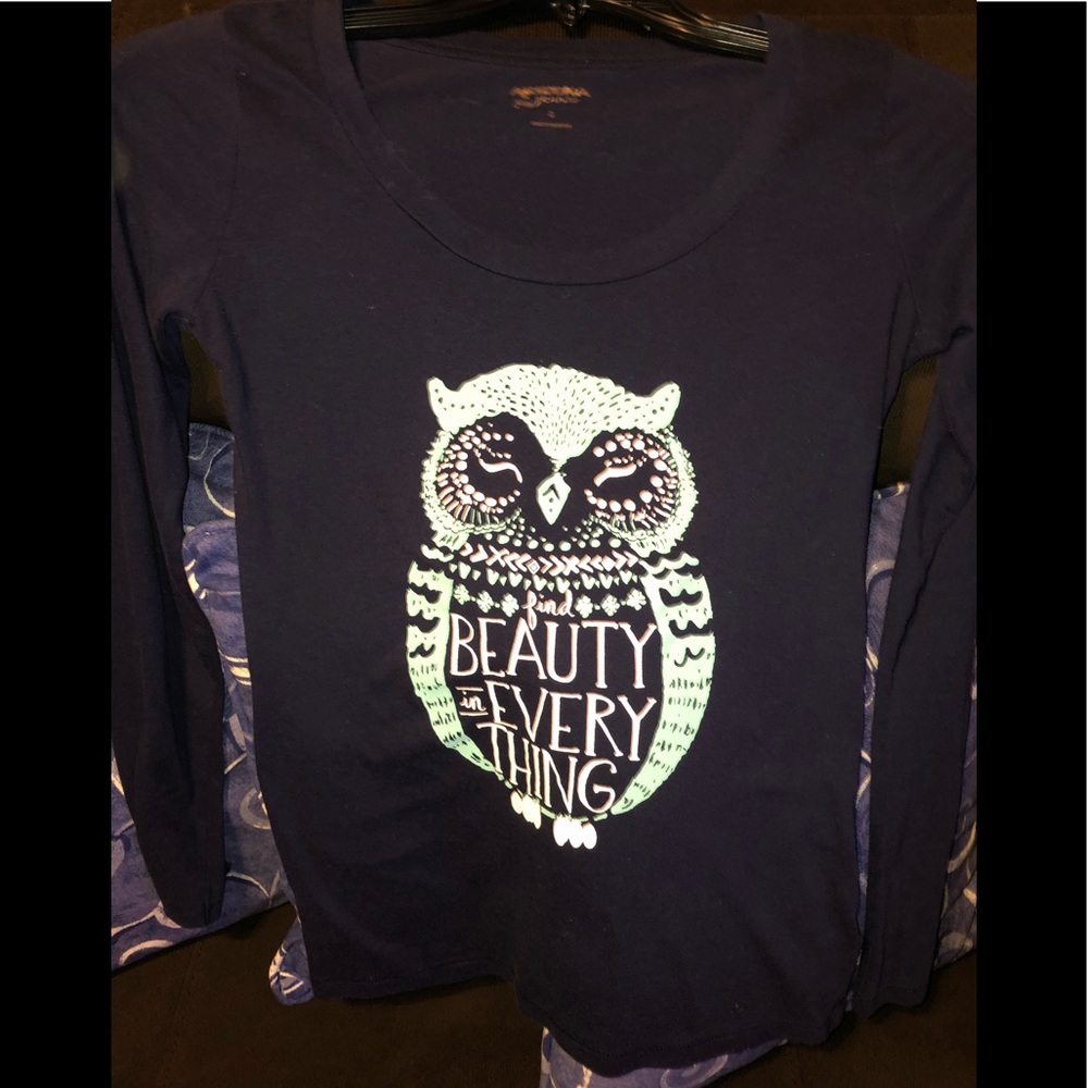Girls Owl printed shirt